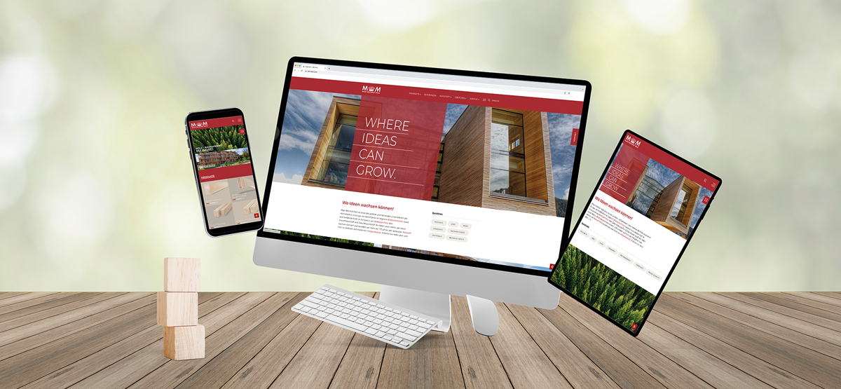 LDD - Mayr-Melnhof Holz responsive Webdesign