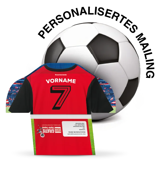 LDD - Trikot-Selfmailer im Fußball-Look